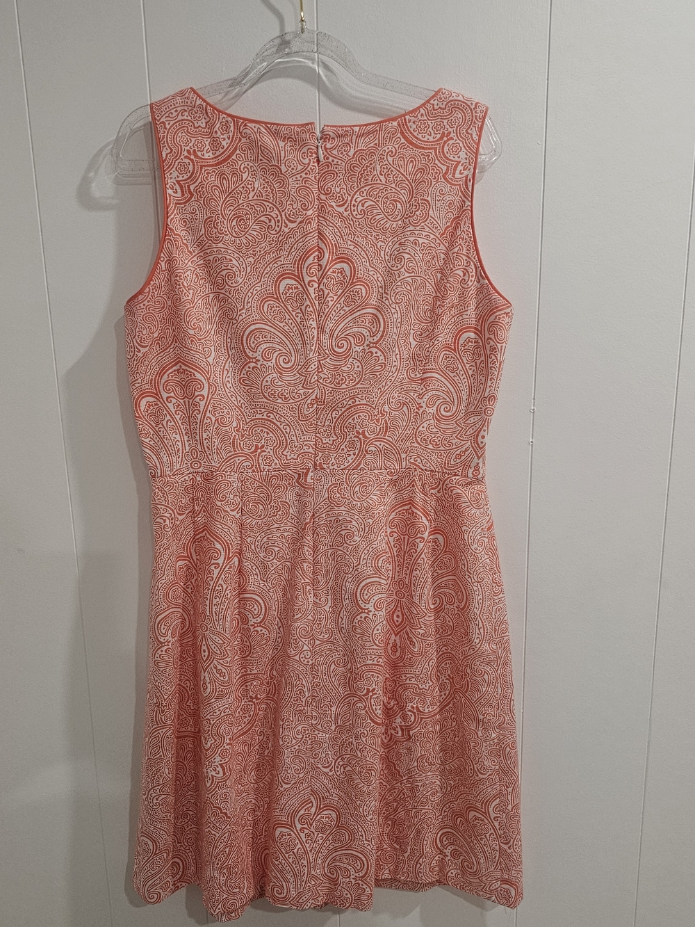 Tommy Hilfiger Coral Paisley Fit & Flare Sz.8 Dress Preppy Classic Quiet Luxury - Picture 5 of 15